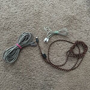 Set of 3 Apple iPhone Chargers